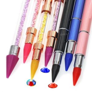 1 satz/los qualität Kristall Stift picking up Strass Edelsteine Klebrige Wachs Bleistift DIY Tools für nail art Tuch Diamant Pic
