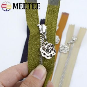 Meetee 2/5 stücke 3 # Metall reißverschluss 20/25/30/40/50/60/70cm Auto Lock Nahe & open Zip für Nähen Taschen Tasche Brieftas
