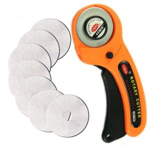 COSPLAY HEAVEN Sewing tools & accessories LeatherCraft 45mm Rotary Cutter Leder Schneiden Werkzeug Stoff Cutter Rund Klinge DIY Patchwork Nähen Quilten Fit Olfa Cut