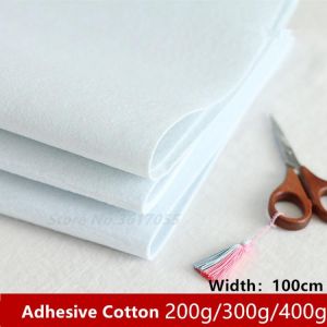 200/300/400g Einseitig Klebstoff Baumwolle Batting Creme Interlining Füllstoff Perfekte Für Geldbörse Patchwork Taschen Handwer