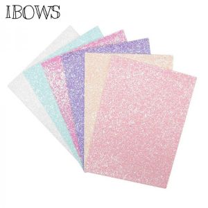 Glitter Pailletten Stoffe Faux Leder Blätter Solide Candy Farben DIY Haar Bögen Liefert Handgemachte Schuhe Taschen Materialien 