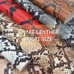 QIBU Multi Größe Schlange Synthetische Leder Blätter Faux Leder Stoff Durch Die Hof Hause Dekoration Zubehör DIY Hairbow Mater