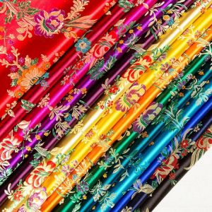 COSPLAY HEAVEN Embroidery fabrics Blume stoffe brokat jacquard muster stoff für nähen cheongsam und kimono material für DIY