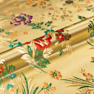 Brokat jacquard blume muster damast stoffe für seide satin kleid nähen cheongsam und kimono diy designer patchwork material
