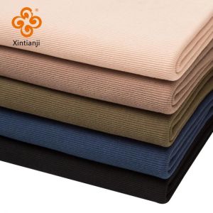 Dünne Baumwolle Spandex Rippe Stoff 160 Gsm Für Sommer T Shirt Und Tops Stretchy Jersey Manschette Stoff 0,25 m/0,5 m/Stück A02