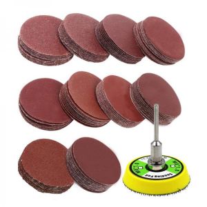 101 stücke Set 2 zoll Schleifen Discs Pad Kit für Bohrer Grinder Dreh Werkzeuge mit Backer Platte Enthält 60 2000 Grit Sandpape