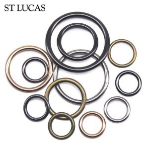 Großhandel 20 teile/los 20mm/25mm/30mm/35mm schwarz bronze gold silber kreis ring verbindung legierung metall schuhe taschen Gür