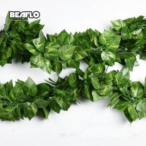 10 stil 1pc Künstliche Dekoration Vivid Reben Rattan Blatt Vagina Gras Pflanzen Trauben Blätter Für Home Garten Party Decor b10