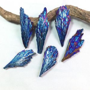 Schwarz Turmalin Pfau Feder Galvani Kristall Healing Reiki Mineral Probe Diy Schmuck Dekoration Regenbogen Stein