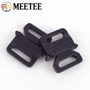 Meetee 2/5 stücke ID20/25mm Metall Automatische Release Schnallen Gürtel Einstellung Schnalle DIY Multifunktionale Outdoor Strap