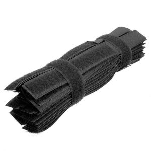 50 stücke Reusable Nylon Klett Drähte Kabel Cords Schleife Krawatten Befestigen Straps Für Mic Linien Computer Kabel Sicherung 