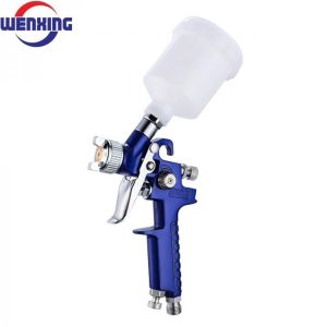 WENXING 0,8 mm / 1,0 mm Düse H 2000 Professional HVLP Mini Farbspritzpistole Airbrush zum Lackieren von Auto Aerograph Luftpistol