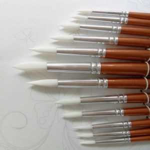 COSPLAY HEAVEN AirBrush & Regular Brushes 12 teile/los Pinsel Set Kunst Zeichnung Pinsel Holzgriff Pinsel Für Acryl Malerei Lieferungen
