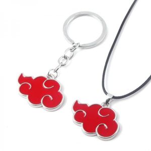 1 Pcs Japanischen Anime Cosplay Akatsuki Organisation Red Cloud Zeichen Metall Unisex Anhänger Halskette Partei Frauen Männer Ha