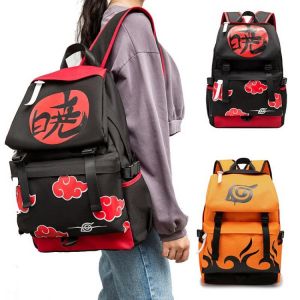 Anime Ninja Cosplay Kakashi Rucksack Akatsuki Red Cloud Student Schule Schulter Tasche Teentage Reise Schule Tasche Geschenk