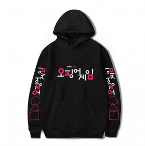 Neue Mode Tintenfisch Spiel Hoodie Männer Frauen Street Hip Hop Unisex Pullover Harajuku Sweatshirt Herbst Jungen Mädchen Schwar