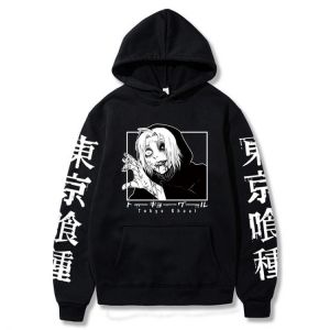 COSPLAY HEAVEN HOODIES Tokyo Ghoul männer Hoodie Japanischen Anime Print Kapuzen Hip Hop Stil Streetwear Unisex Cartoon Harajuku Bequemen Sweatshirt