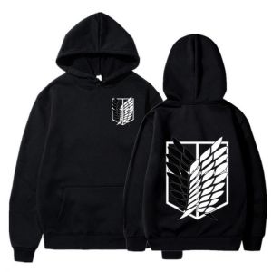 Angriff Auf Titan Hoodie Japanischen Anime Hingeki Keine Kyojin Grafik Sweatshirt Pullover Casual Mit Kapuze Streetwear Tops Unise