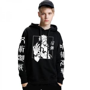 Jujutsu Kaisen Anime Hoodies Lustige Sukuna Hoodie Sweatshirts Streetwear Pullover für Frauen und Männer