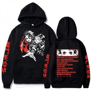 Dämon Slayer Anime Hoodie Pullover Tops Langarm Casual Mode Tuch