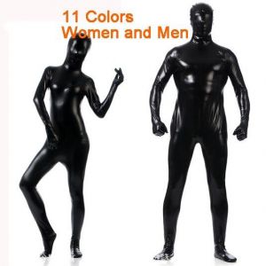 Neue Latex Voller Bodysuit Spandex Cosplay Kleidung Shiny Metallic Catsuit Haut Anzug Männer Frauen Halloween Zentai Kostüme