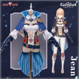 UWOWO Genshin Auswirkungen Jean Cosplay Karneval Halloween Frauen Mädchen Kinder Spiel Kostüme Leistung Outfit