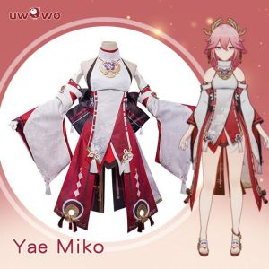 PRE SALE UWOWO Yae Miko Cosplay Kostüm Spiel Genshin Auswirkungen Inazuma Yae Guuji Sexy Cosplay Für Frauen Mädchen Kleid Outfi