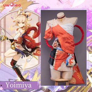 UWOWO Spiel Genshin Auswirkungen Yoimiya Cosplay Kostüm Weibliche Mode Kampf Uniformen Rolle Spielen Nette Frauen Kampf Outfits