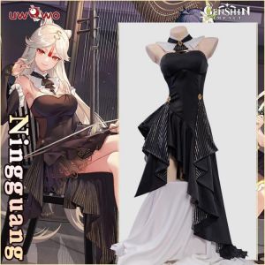 PRE SALE UWOWO Spiel Genshin Auswirkungen Konzert Ver. Ningguang Cosplay Kostüm Kleid Outfit Anime Für Frauen Karneval Weihnacht