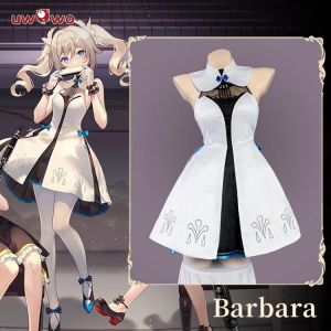 PRE SALE UWOWO Spiel Genshin Auswirkungen Konzert Barbara Cosplay Kostüm Kleid Outfit Anime Für Frauen Karneval Halloween Weihna