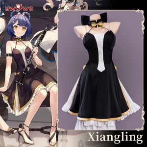 UWOWO Spiel Genshin Auswirkungen Konzert Xiangling Cosplay Kostüm Kleid Outfit Anime Für Frauen Karneval Halloween Weihnachten