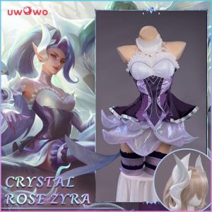 UWOWO LOL Zyra Cosplay Kostüm Spiel League of Legends Stern Kristall Rose Outfits Vollen satz