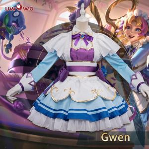 PRE SALE UWOWO Spiel League of Legends Cafe Cuties Gwen Maid Cosplay Kostüm Maid Kleid Neu Kommen