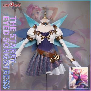 UWOWO Spiel LOL Seraphine League of Legends Cosplay Kostüme Die Sternen Eyed Songstress Cosplay Kostüm