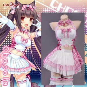 COSPLAY HEAVEN NEKOPARA UWOWO NEKOPARA Chocola Cosplay Kostüm Neue Idol Catgirl Maid Kleid Chocola Vanille Theater Kostüme Halloween Custom Outfit